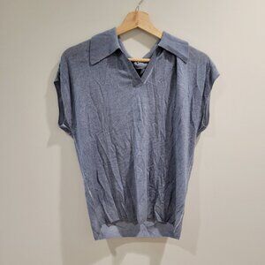 Line the Label Partial Cashmere Sweater Vest in xsmall